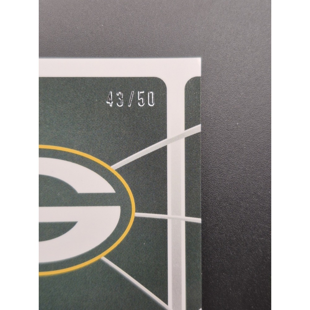 2024 Obsidian Jordan Love #1 Atomic Initials Purple /50 Green Bay Packers - Picture 10 of 12